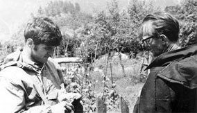 Dušan Mihajlović i dr. Milorad Milošević Brevinac, durmitor 1969