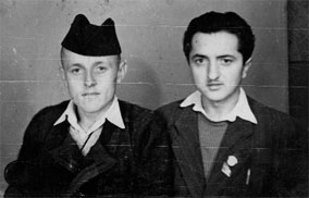 Bogdan Jevtić i Milan Živković, rođeni 1930. (mladićska fotografija)